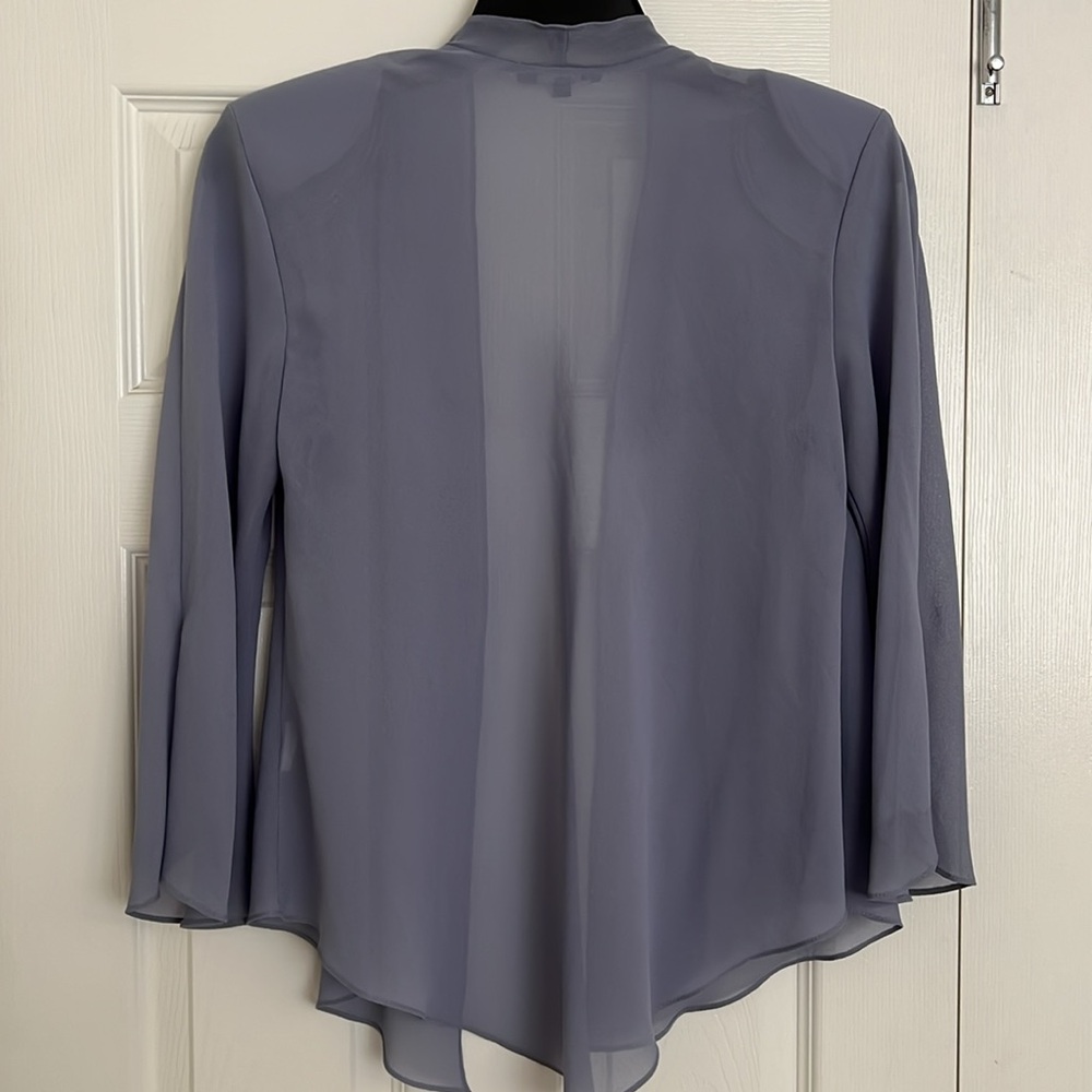 R&M RICHARD’S ELEGANT LONG DRESS WITH JACKET•COLOR IS PERIWINKLE/LAVENDER - Picture 14 of 16